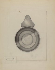 Porringer de Estanho de A. Zaidenberg