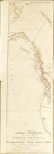 Um mapa que mostra todas as novas descobertas nas partes interiores da América do Norte de Aaron Arrowsmith