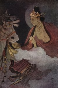 Partida do Príncipe Siddhartha, ilustração de 
