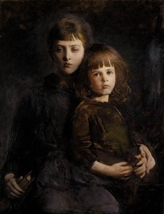 Irmão e irmã Mary e Gerald Thayer, 1889.