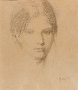 Retrato da filha do artista, Mary de Abbott Handerson Thayer