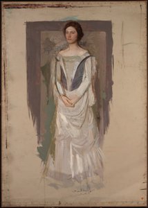 Mulher de pé de Abbott Handerson Thayer