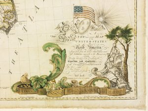 Primeiro mapa nacional da América, 1784 de Abel Buell