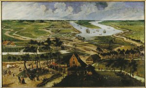 Vista de Polders de Antuérpia, 1604.