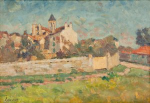 Paysage (óleo sobre tela) de Abel Lauvray
