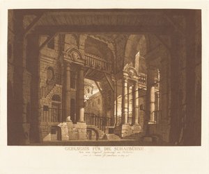 prisão para o Schaubühne de Abel Schlicht possibly after Giuseppe Galli Bibiena