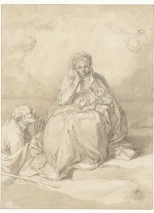 A Sagrada Família de Abraham Bloemaert
