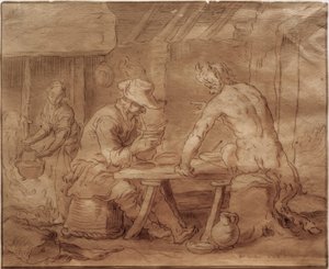 O Satyr do Agricultor de Abraham Bloemaert