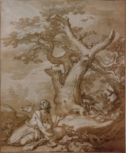 João Batista no Deserto de Abraham Bloemaert