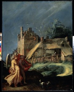 "Paisagem com Tobias e o Anjo" (Landscape with Tobias and the Angel) Pintura de Abraham Bloemaert (1566-1651) 1610-1615 Dim. 139x107,5 cm Museu Hermitage, São Petersburgo (São Petersburgo) de Abraham Bloemaert