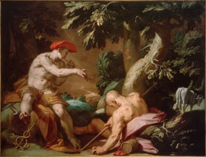 Mercúrio, Argus e Io de Abraham Bloemaert