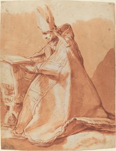Bispo sentado de Abraham Bloemaert