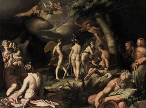 O Julgamento de Paris de Abraham Bloemaert