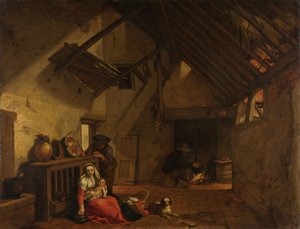O resto no voo para o Egipto de Abraham Bloemaert