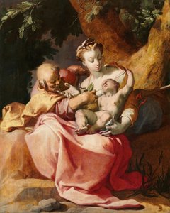 O resto da fuga para o Egito, 1592. de Abraham Bloemaert
