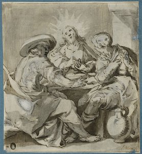 A ceia em Emaús de Abraham Bloemaert