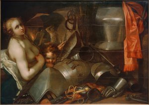 Vénus e Cupido na Frágua do Vulcão de Abraham Bloemaert