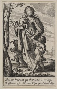 Caridade, 1636. de Abraham Bosse