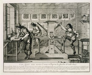 Imprensa francesa, 1642 de Abraham Bosse