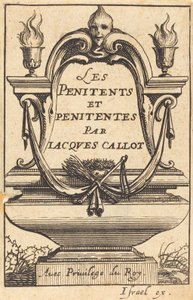 Frontispício para "Os Penitentes" de Callot de Abraham Bosse