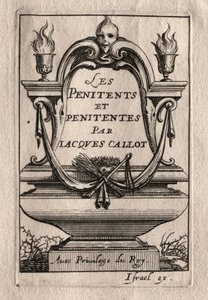 Os Penitentes: Frontispício. de Abraham Bosse