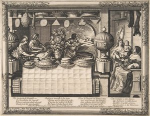 O confeiteiro, 1632-35. de Abraham Bosse