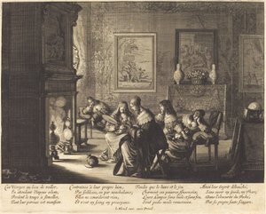 As virgens tolas dormindo de Abraham Bosse