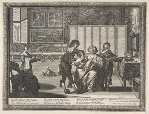 O Cirurgião La Saignée, 1632. de Abraham Bosse