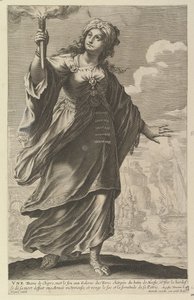 Uma Senhora de Chipre, 1647. de Abraham Bosse