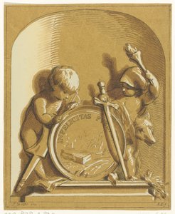 Alegoria com dois putti de Abraham Delfos
