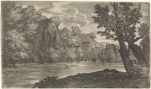 paisagem com rio de Abraham Genoels