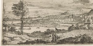 paisagem com rio de Abraham Genoels