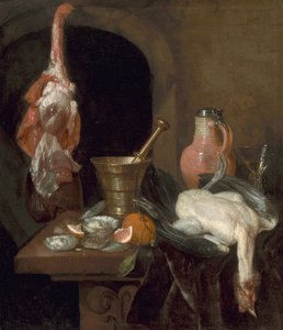 Preparativos para uma refeição, 1664