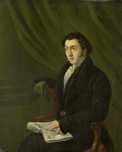 Retrato de Johannes Petrus Schouberg, gravador de selos na Casa da Moeda Imperial em Utrecht