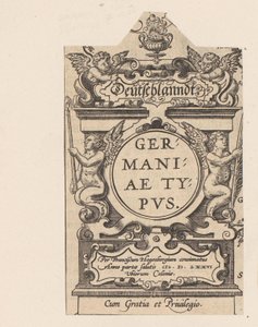 Cartouche com quatro putti
Cartouche a partir de um mapa da Alemanha
Deutschlanndt. Germaniae Typus (título sobre o objecto)
Theatrum Orbis Terrarum (título da série) de Abraham Hogenberg