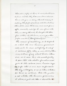 Manuscrito autógrafo do último discurso de Lincoln como presidente, feito em Washinton, DC, da janela da Casa Branca na noite de 11 de abril