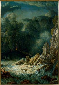 Erupção do Vesúvio de Abraham Louis Rodolphe Ducros