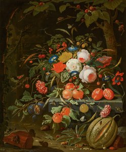 Flores e frutas de Abraham Mignon