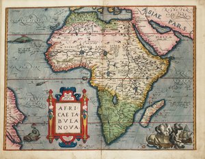 Um novo mapa de África de Abraham Ortelius