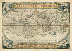 Abraham Ortelius Orbis Terrarum PublicaçãoAntuérpia 1572 de Abraham Ortelius