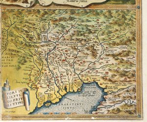 Mapa da região Friuli Venezia Giulia, do Theatrum Orbis Terrarum, de Abraham Ortelius de Abraham Ortelius