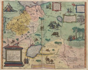 Mapa da Rússia a partir de: Velho Mundo de 1573 de Abraham Ortelius