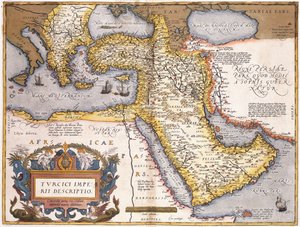 Mapa do Império Turco, de Abraham Ortelius