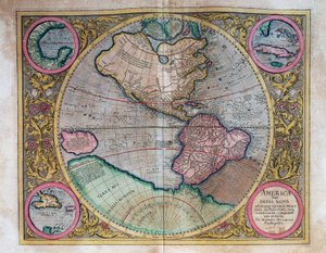 Mapa Mundial de Abraham Ortelius (1527-1598) de Abraham Ortelius