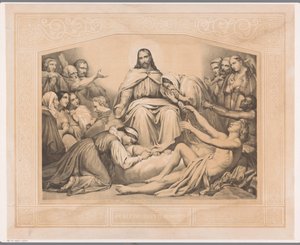 Cristo consolador Para confortar todos os que choram (título no objeto) de Abraham Pieter Felix
