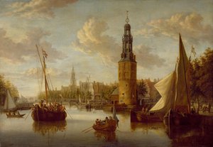 O embarque das tropas da companhia junto à Torre de Montelbaan de Abraham Storck