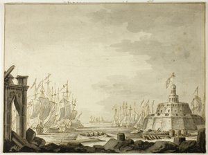 Malta, Porto de Valeta de Abraham Storck