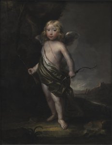 Retrato de um menino nobre em traje de Cupido