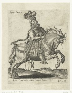 Cavaleiro francês com pistola