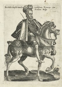 Escudeiro holandês a cavalo